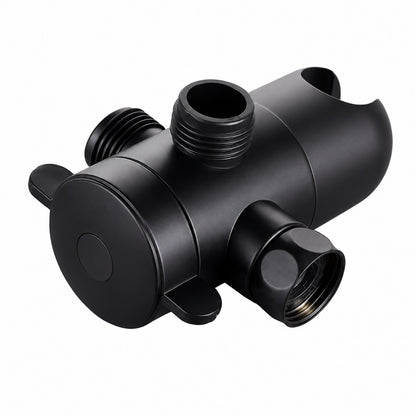 3-Way Shower Diverter - Black