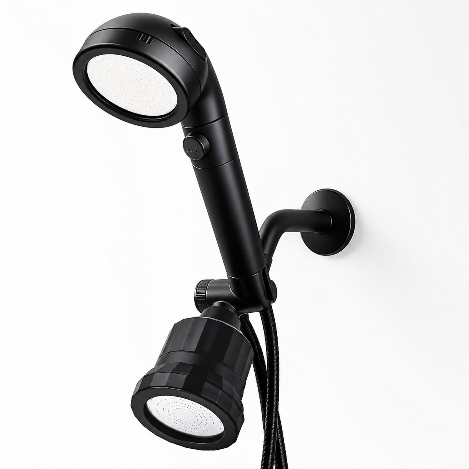 Black Ecopower Shower Head