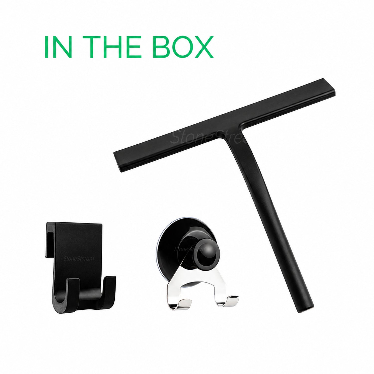 Shower Screen Cleaner Squeegee - Matte Black