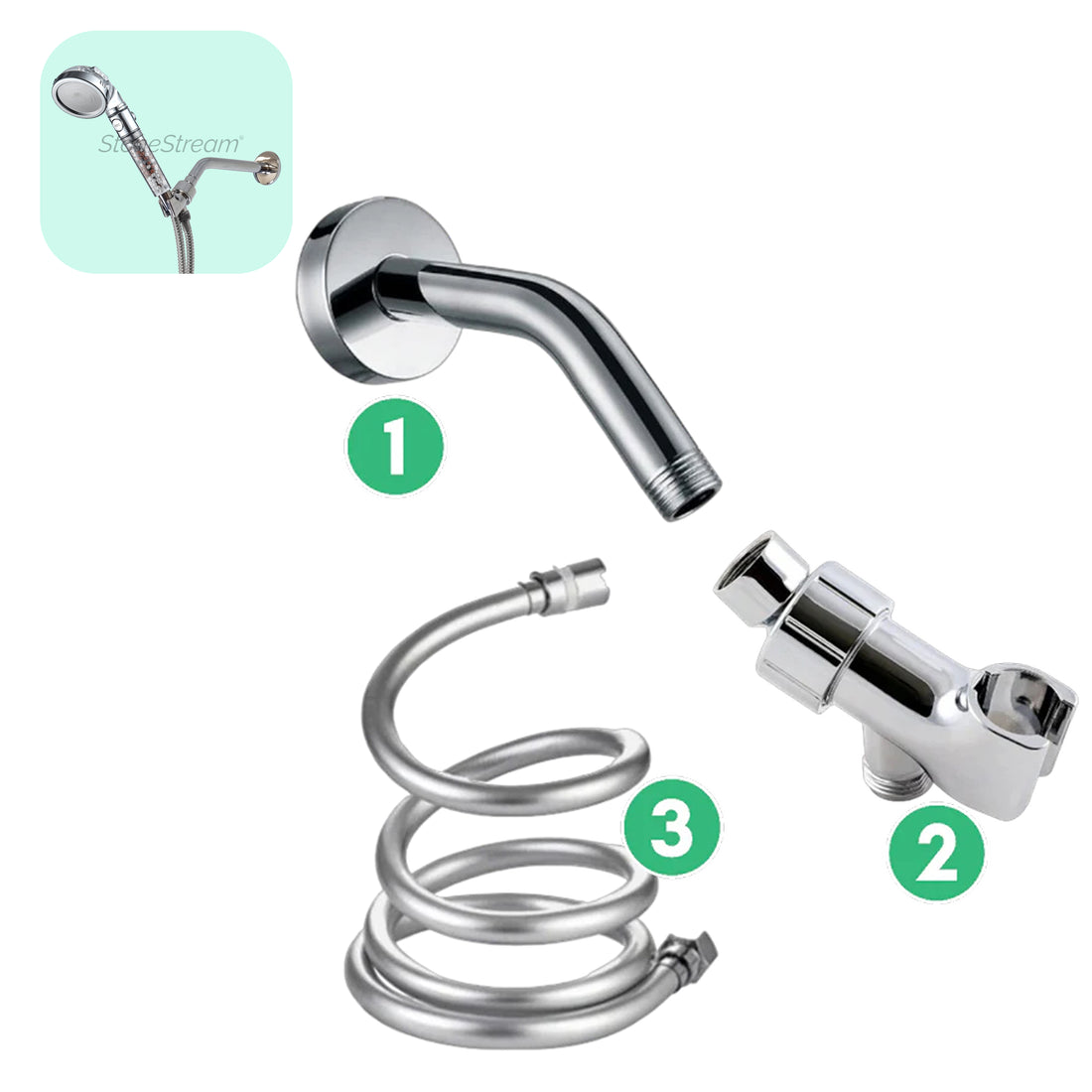 Muurinstallasie Kit - Chrome